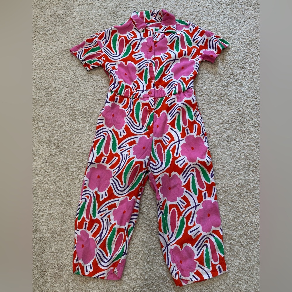 Diane Von Furstenberg for Target Pink and Red Floral Kids Jumpsuit (XS)